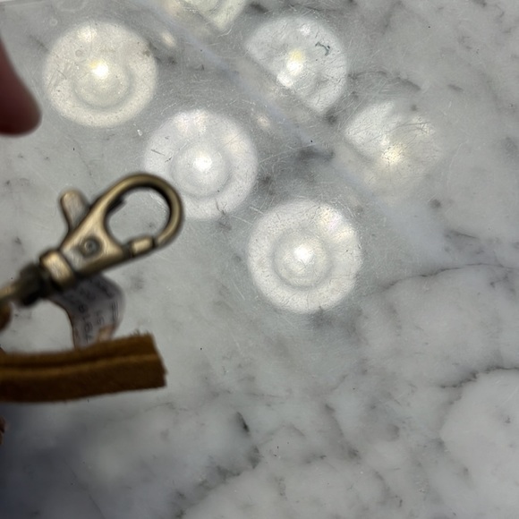 Free People Studded Clip On Wallet Leather in Color: Cognac NWT - Picture 16 of 16